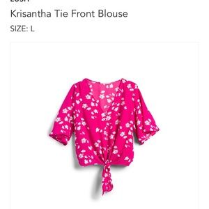 NWT Krisantha tie front blouse- from stitch fix